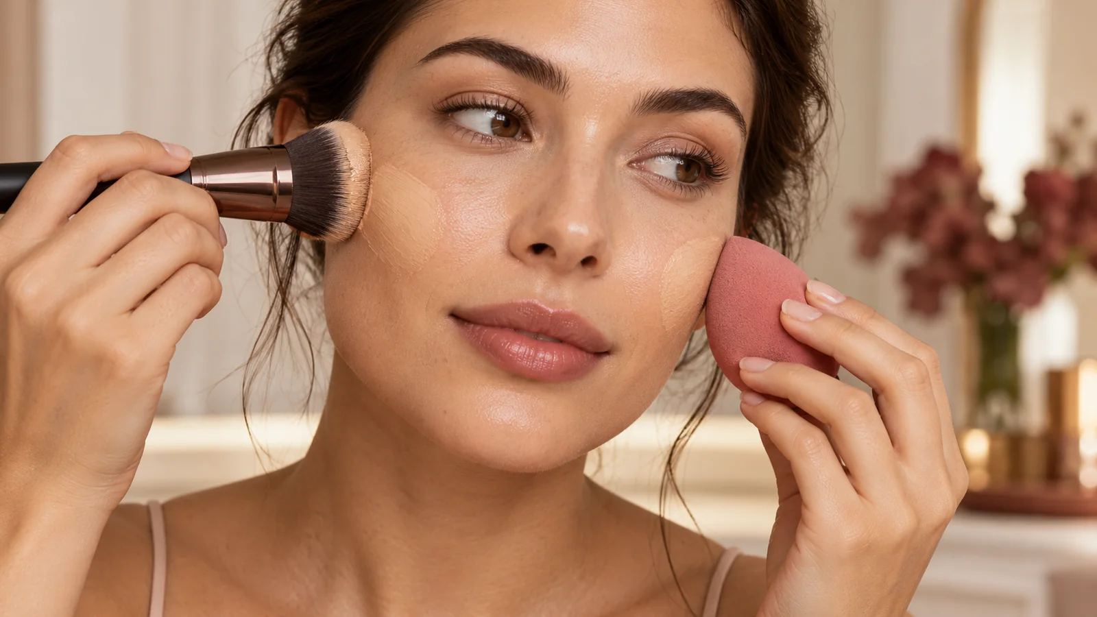 Match tool density to the coverage you want — Makeup Sponge vs. Brush: Which Tool Works Better for Your Base?