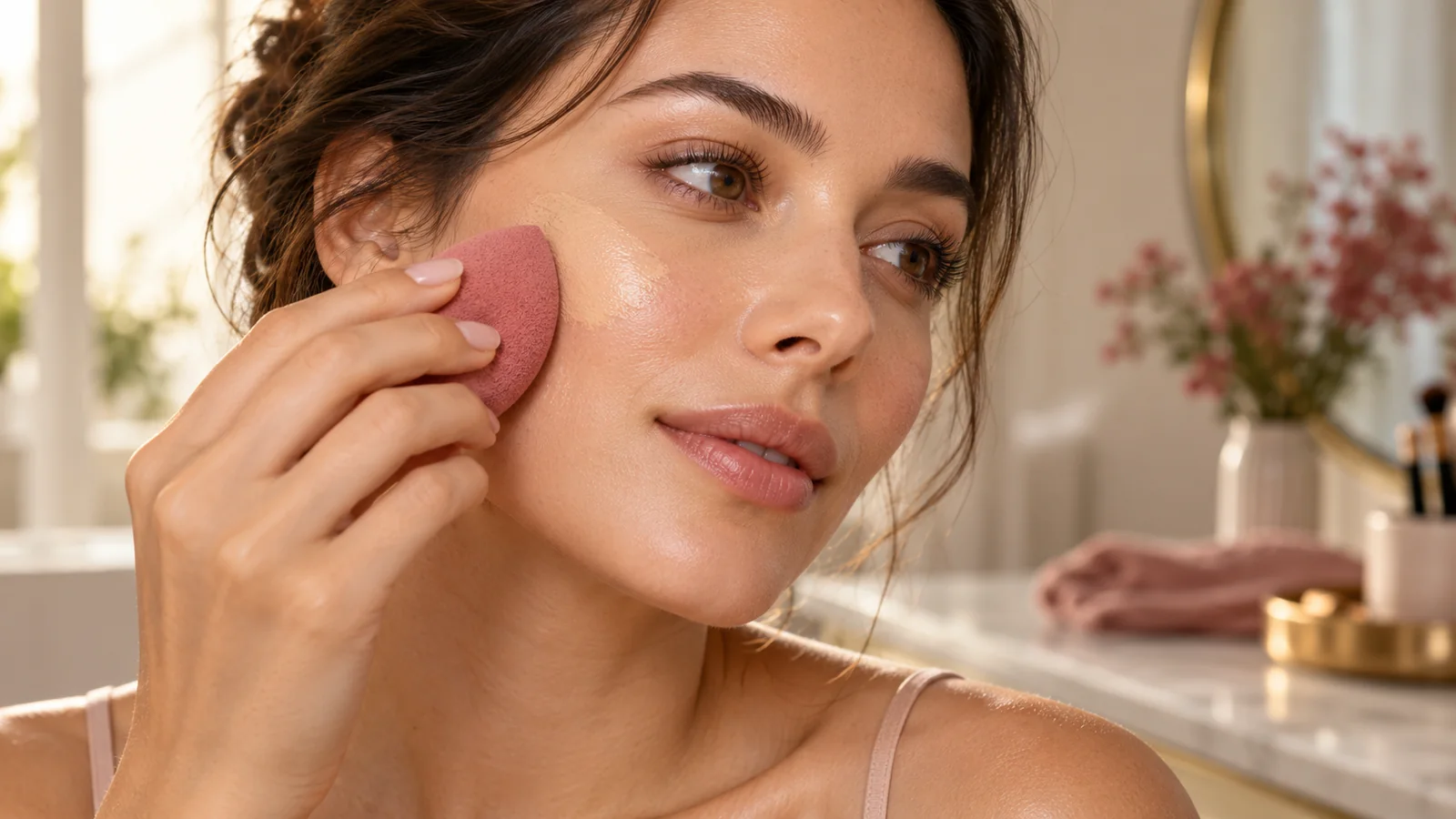 Use a damp sponge with controlled bouncing pressure — Makeup Sponge vs. Brush: Which Tool Works Better for Your Base?
