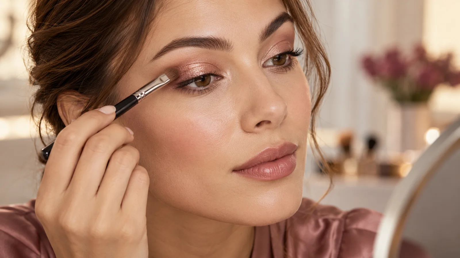 Place shimmer where it remains visible with eyes open — Eye Makeup for Hooded Eyes: Placement That Stays Visible
