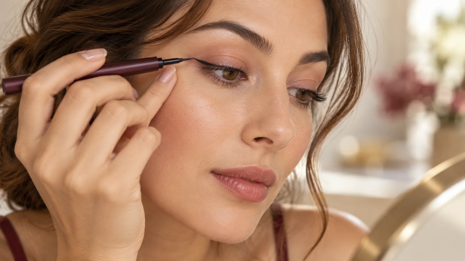 Use liner that respects the available lid space — Eye Makeup for Hooded Eyes: Placement That Stays Visible